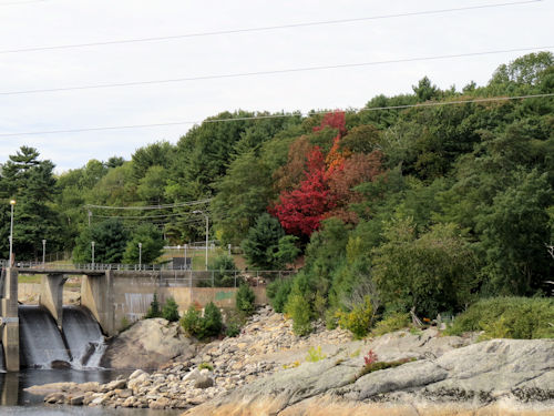 Topsham dam area