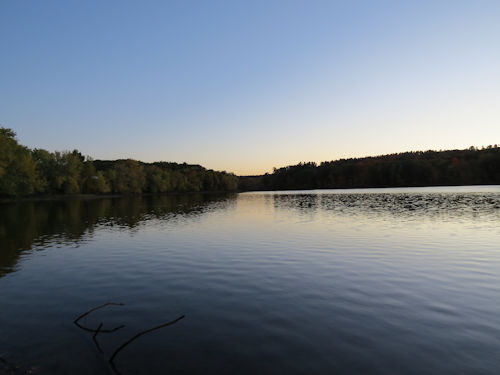 Androscoggin River at sunset