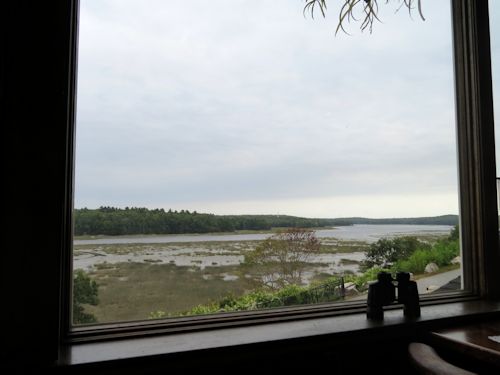 view of the marsh from the Taste of Maine Restaurant