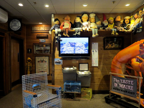osprey cam monitor at Taste of Maine Restaurant in Woolwich