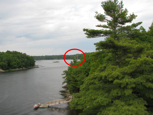 osprey nest from Arrowsic-Woolwich bridge