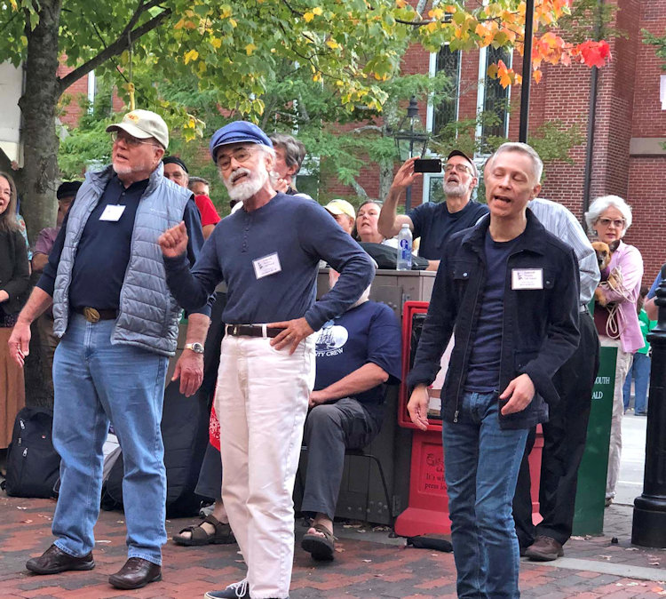 Charlie Ipcar with Emery and Ken share The Yangtse River Shanty, Shanty Blast, Portsmouth Maritime Folk Festival, Portsmouth, NH
