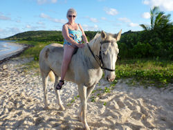 horseback riding on St Martin
