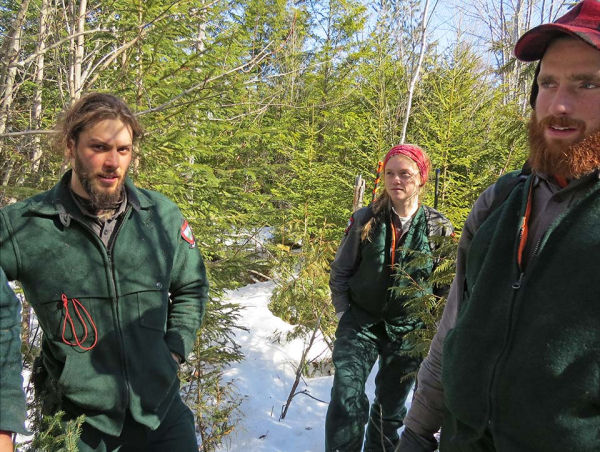 Mitch, Lisa and Jake - the other three biologists