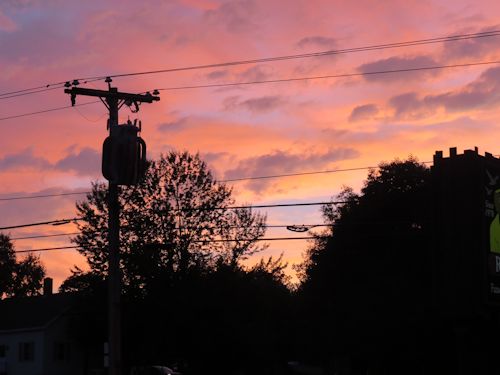 sunset at Taste of Maine