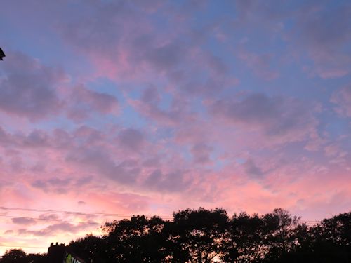 sunset at Taste of Maine